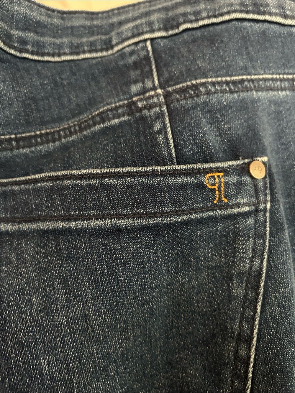 Pilcro Dark Blue Wide-Leg Embellished Jeans - Picture 5 of 5